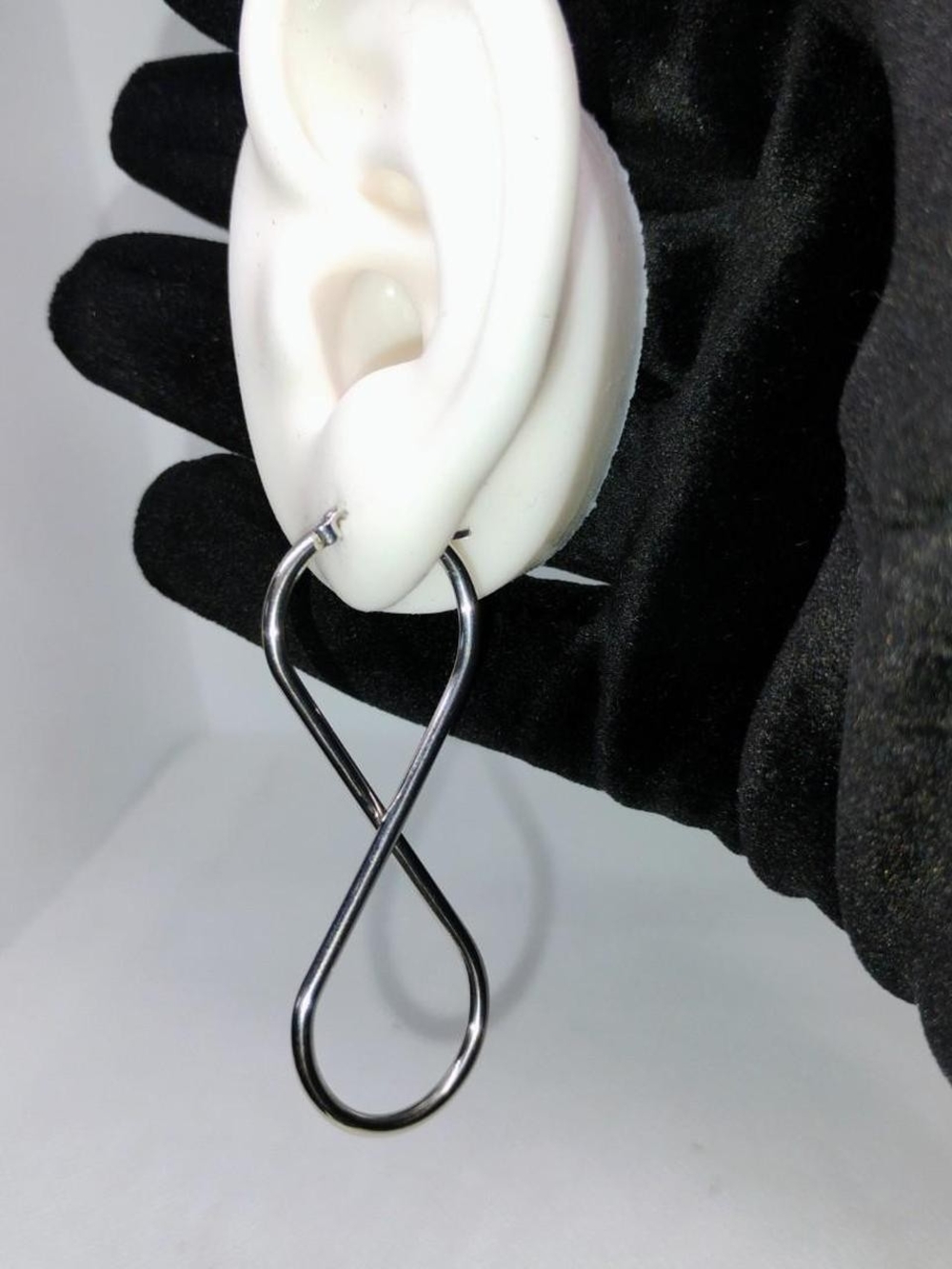 Infinity Hoop Earring, Stainless Steel